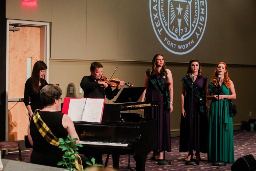 Traditional Celtic folk music at Dr. Donovan's May retirement celebration