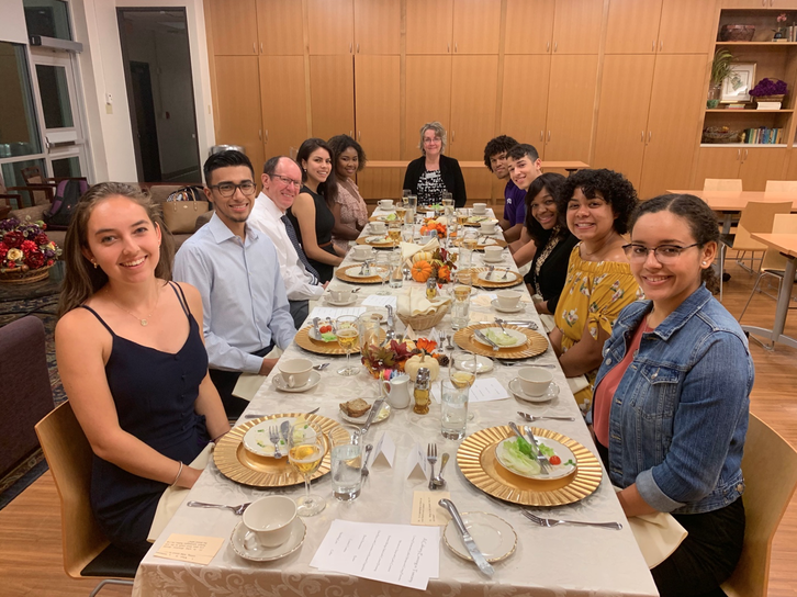 Fireside forums consists of an etiquette dinner where the Scholars have the opportunity to learn proper etiquette behavior from nutritionist Anne VanBeber, Ph.D. 